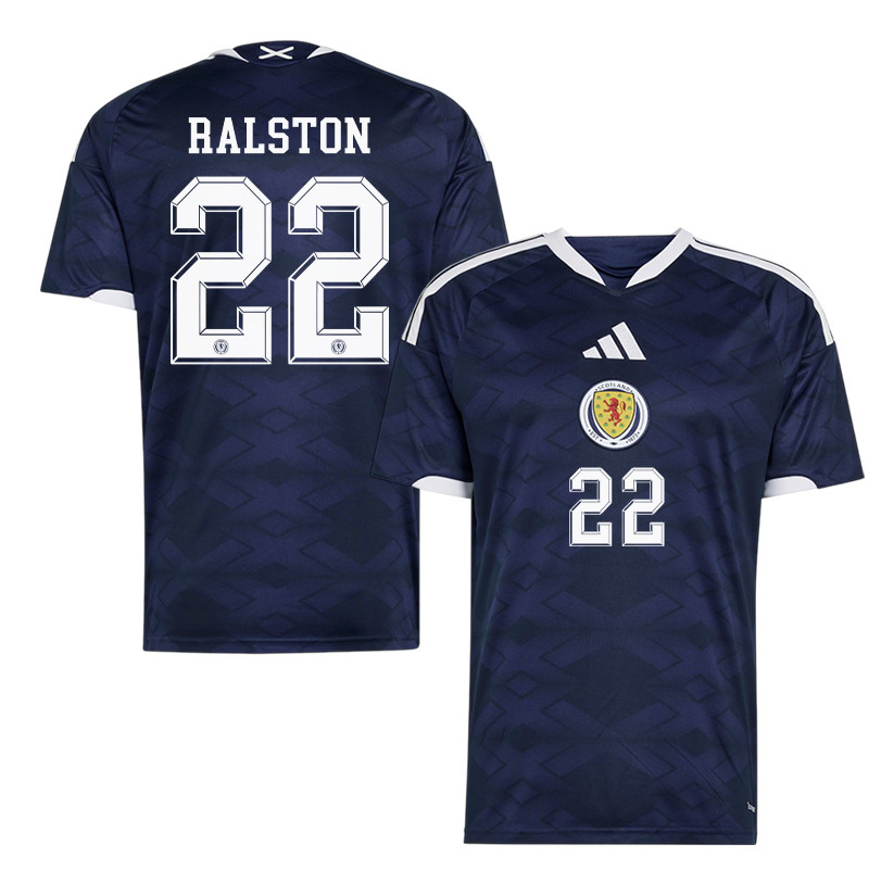 Anthony Ralston 22 Scotland National Team 2026 Home Jersey - Navy, Men - Jersey Teams