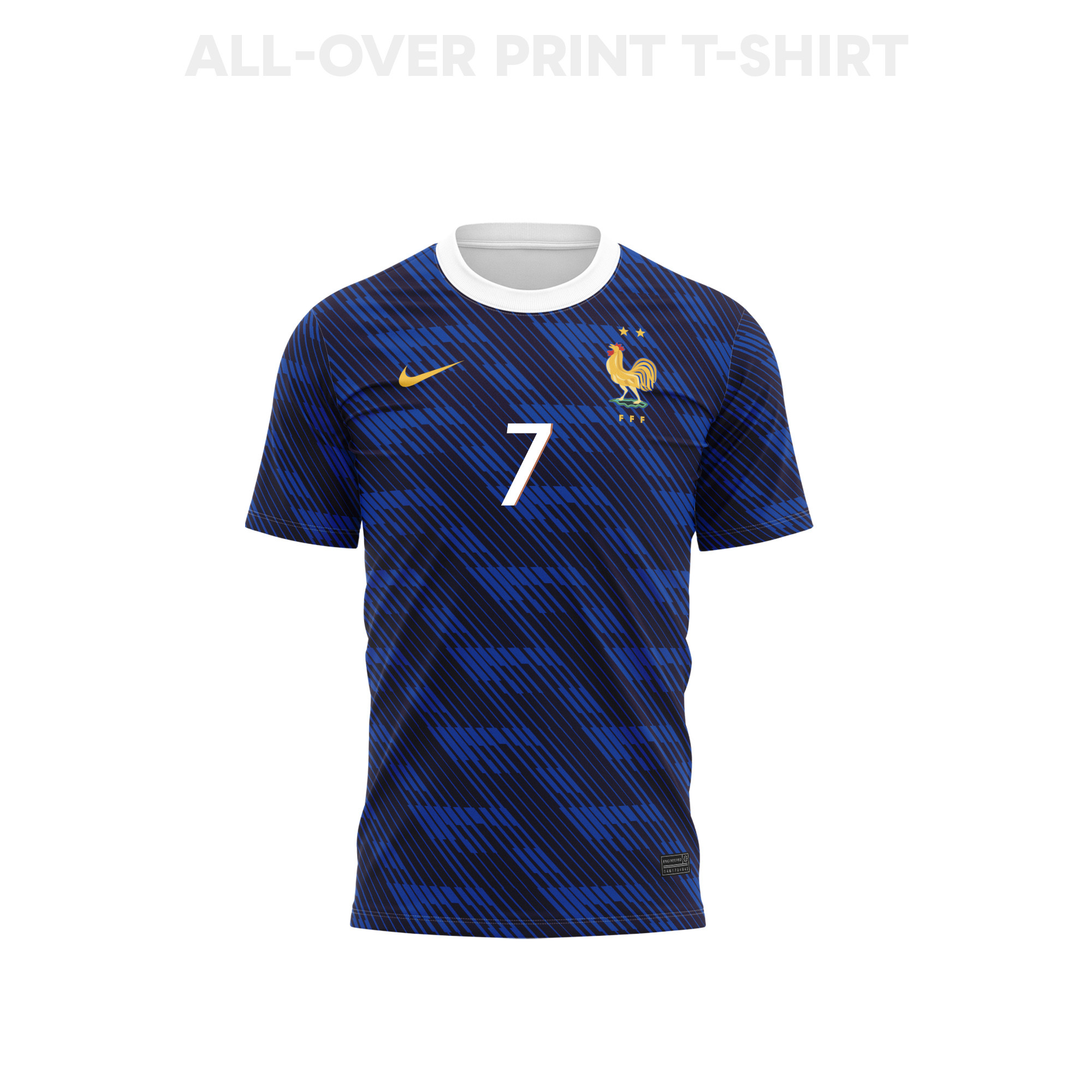 Antoine Griezmann 7 France 2026 Home 3D T-Shirt Fully Printed – Unisex, Blue - Jersey Teams