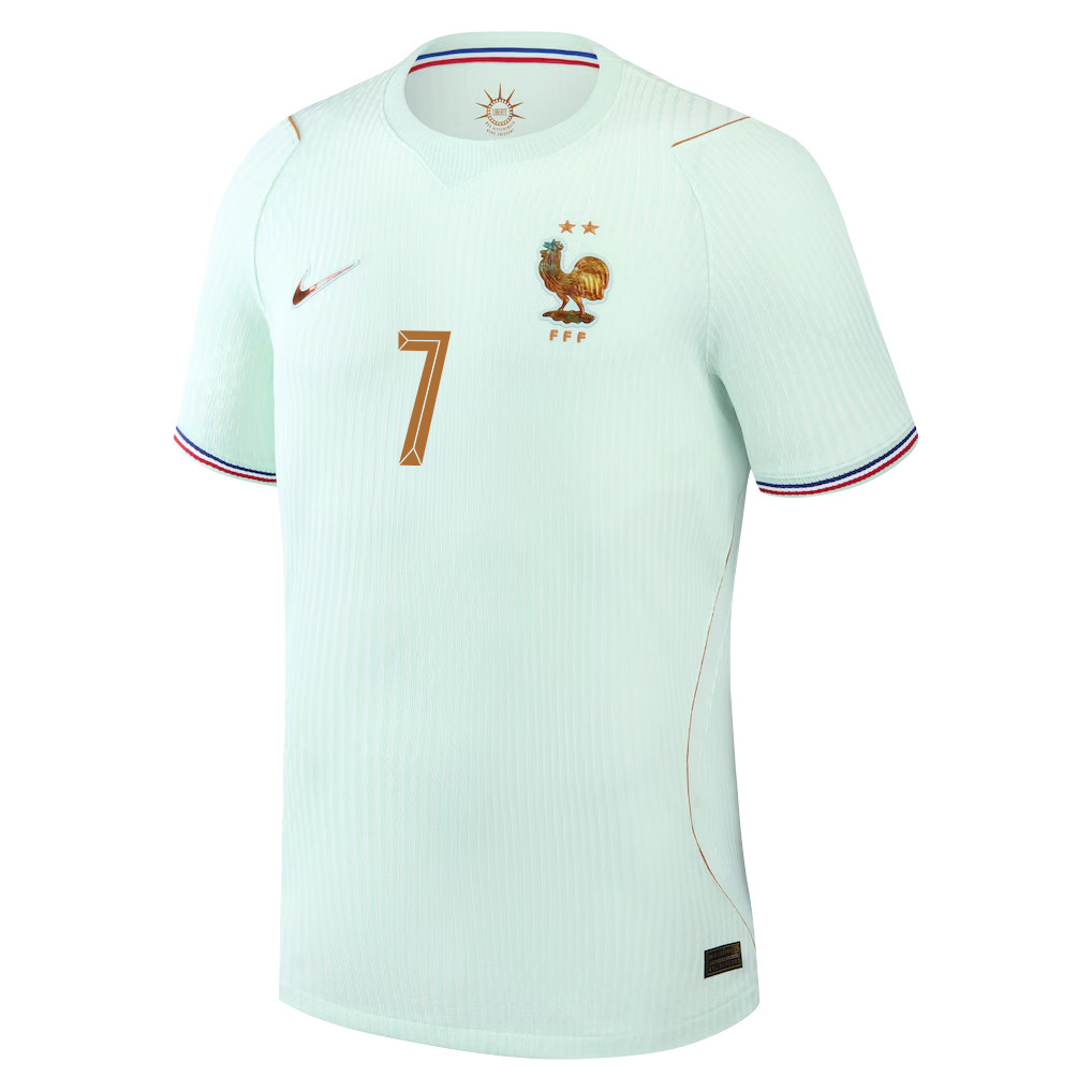 Antoine Griezmann 7 France National Team 2026 x World Cup Patch Away Jersey – Green, Men – Jersey Teams