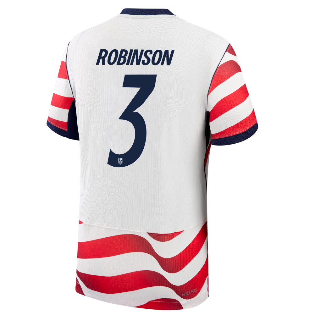 Antonee Robinson 3 USMNT 2026 Home Match Jersey - White, Men - Jersey Teams