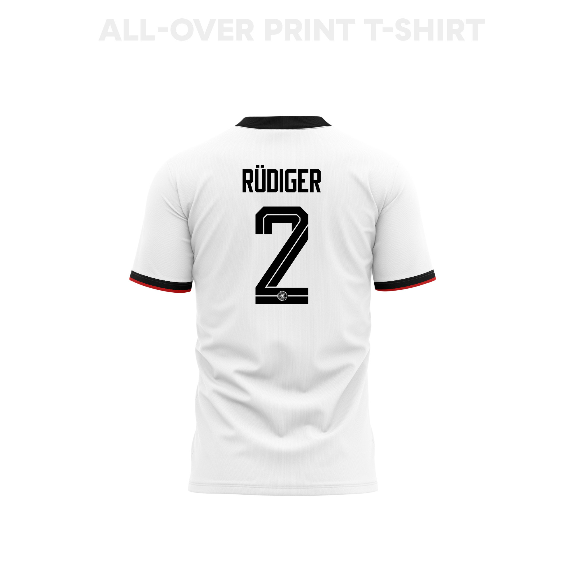 Antonio Rüdiger 2 Youth Germany 2026 Home 3D T-shirt Fully Printed – White - Jersey Teams