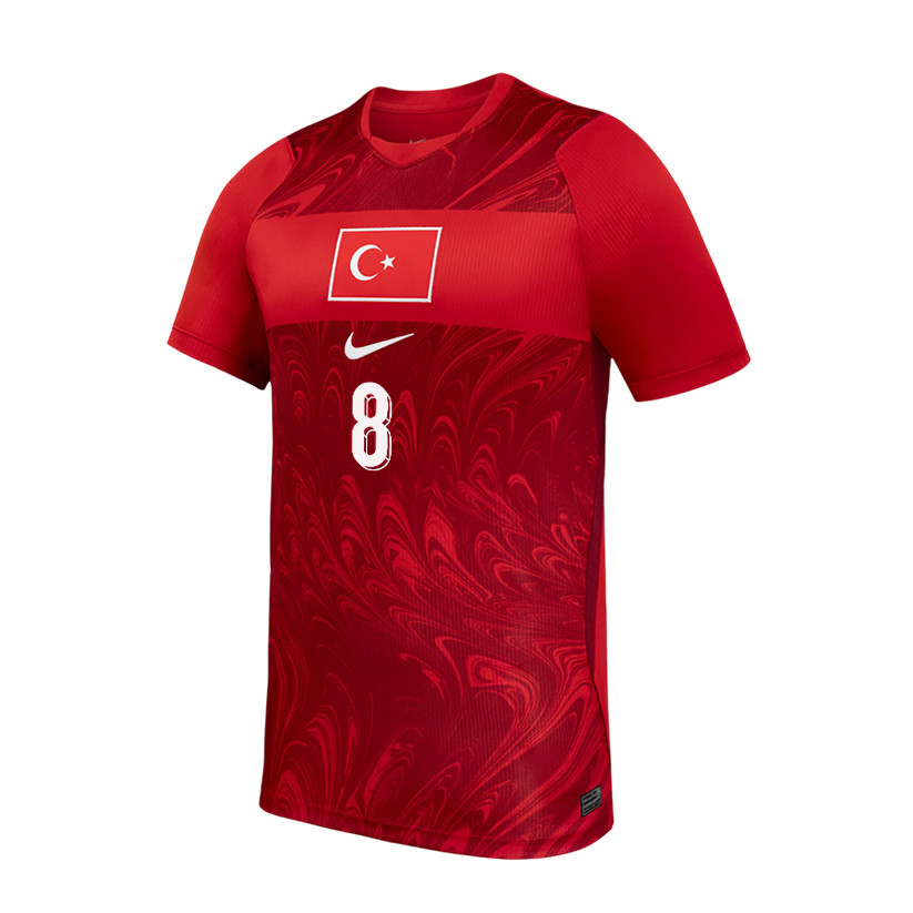 Arda Guler 8 Turkey National Team 2026 Home Jersey - Red, Men - Jersey Teams