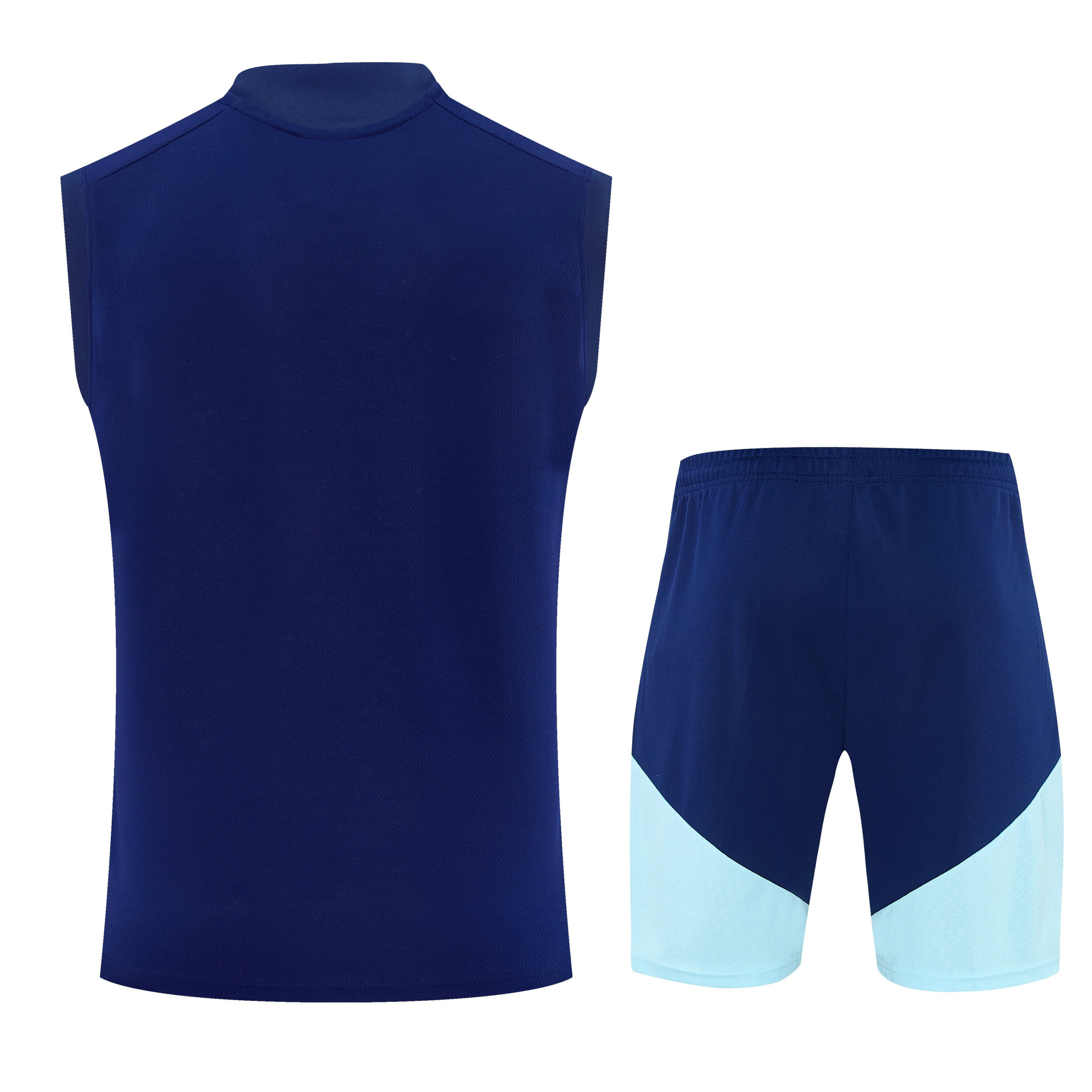 Argentina 2026-27 Sleeveless Training Set Men Soccer Kit – Navy Blue - Jersey Teams