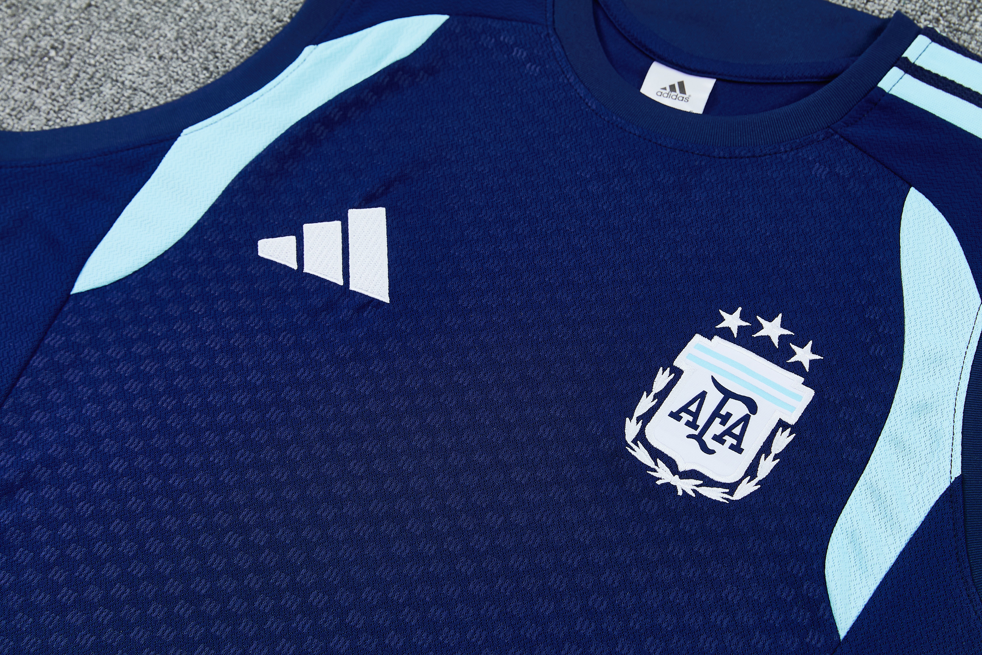 Argentina 2026-27 Sleeveless Training Set Men Soccer Kit – Navy Blue - Jersey Teams