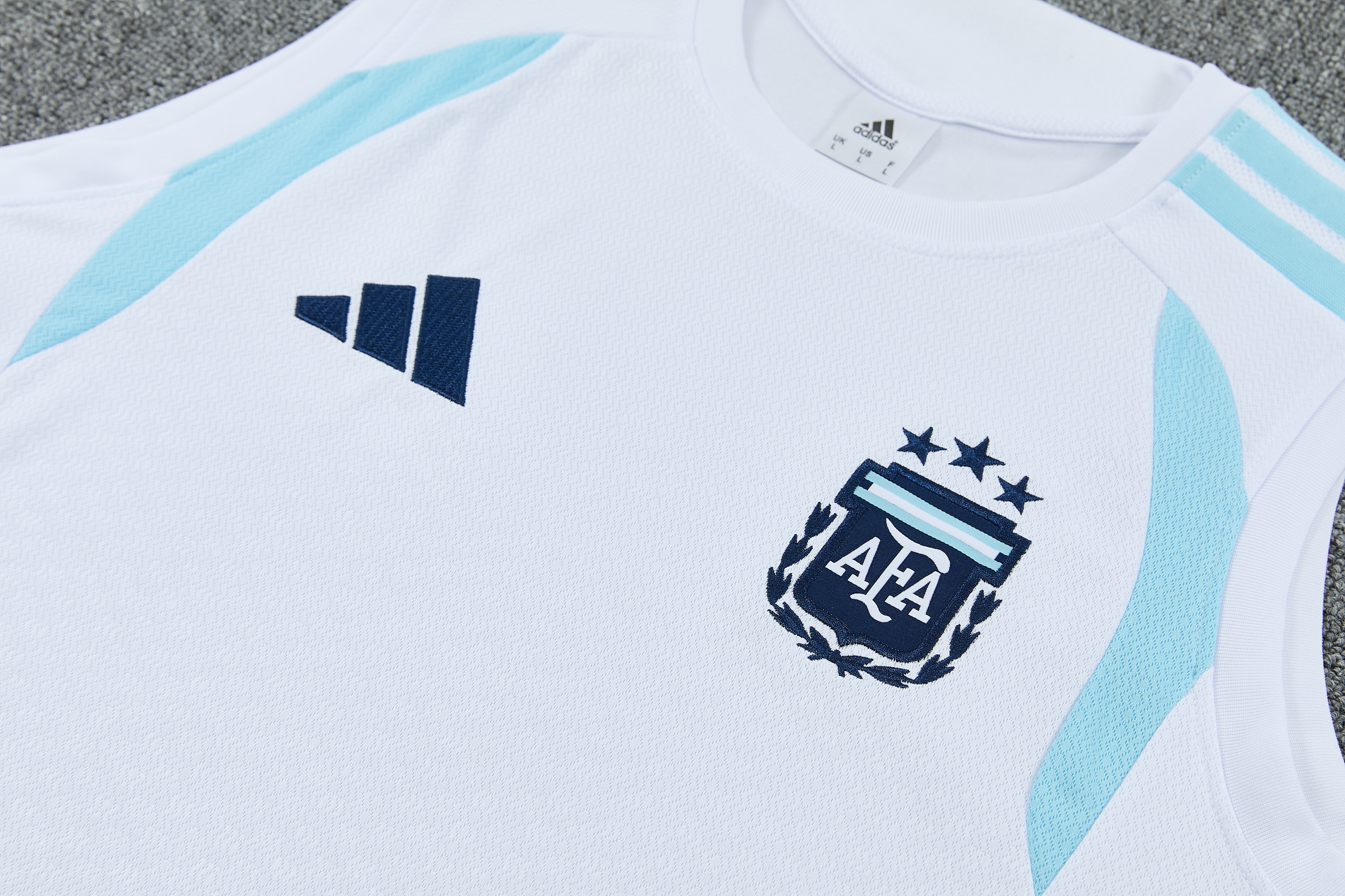 Argentina 2026-27 Sleeveless Training Set Men Soccer Kit – White - Jersey Teams
