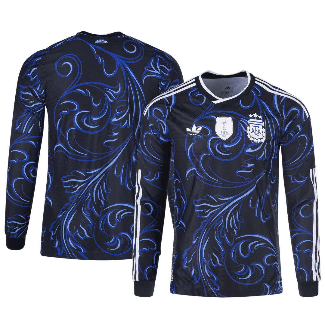 Argentina 2026 Away Long Sleeve Jersey – Black – Jersey Teams