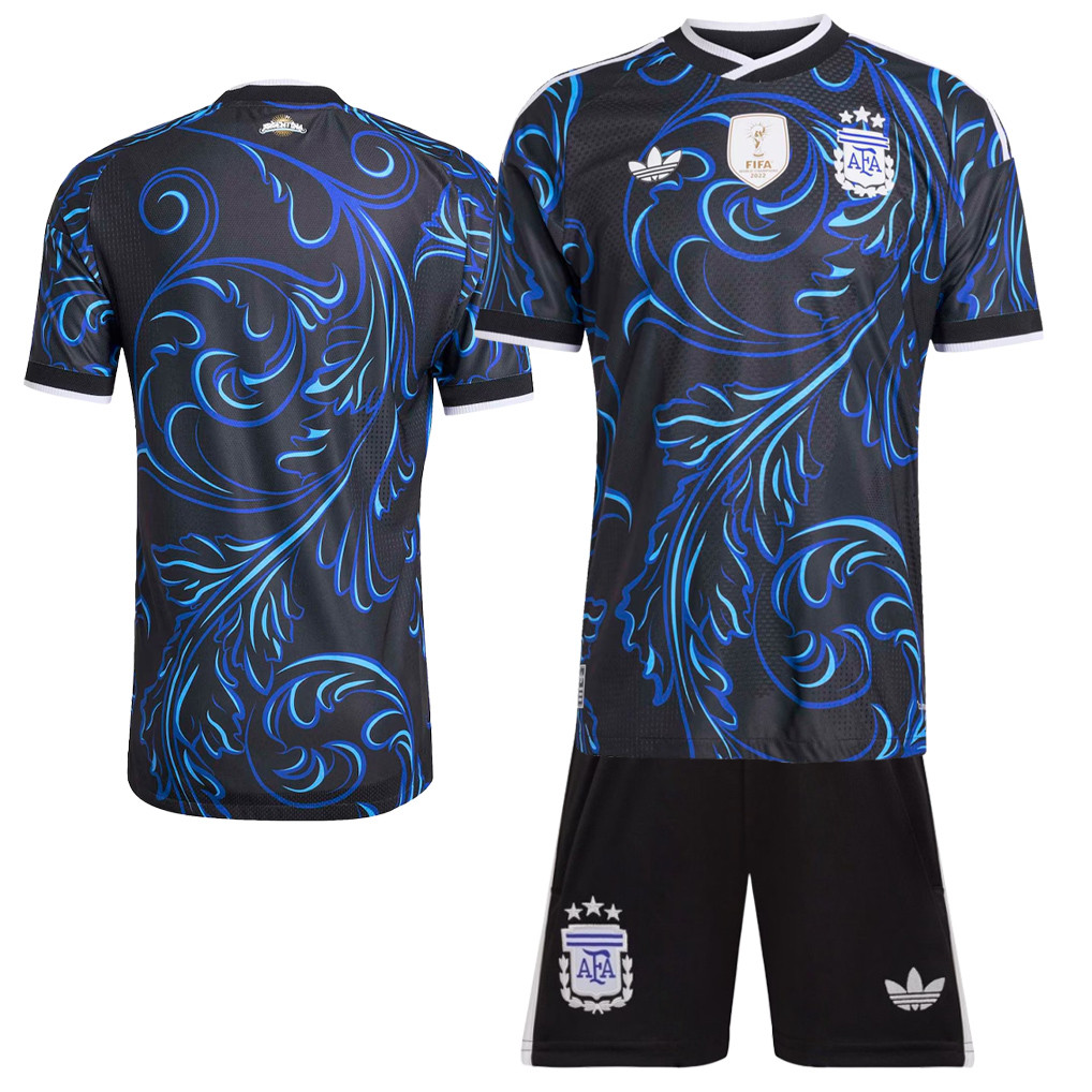 Argentina 2026 Away Men Jersey & Shorts Set – Black - Jersey Teams