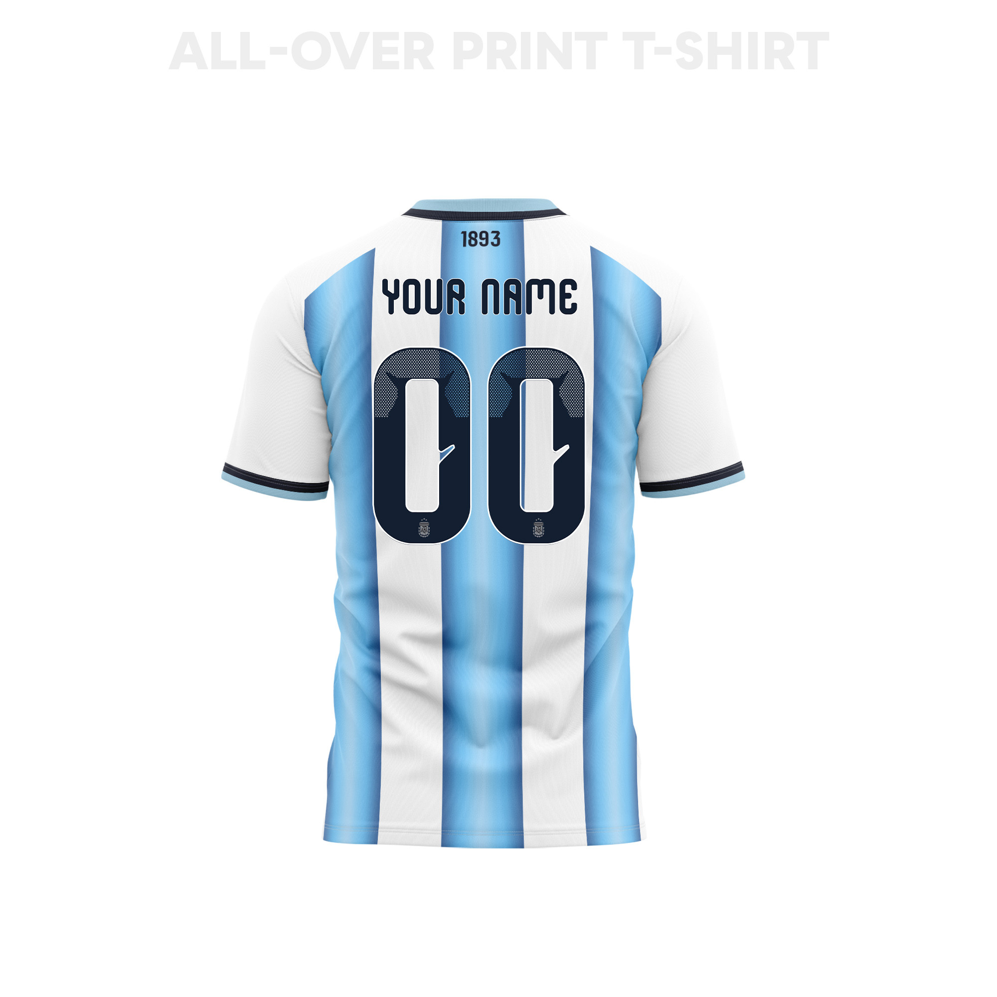 Argentina 2026 Home 3D T-Shirt Fully Printed – Personalized – Unisex, White - Jersey Teams