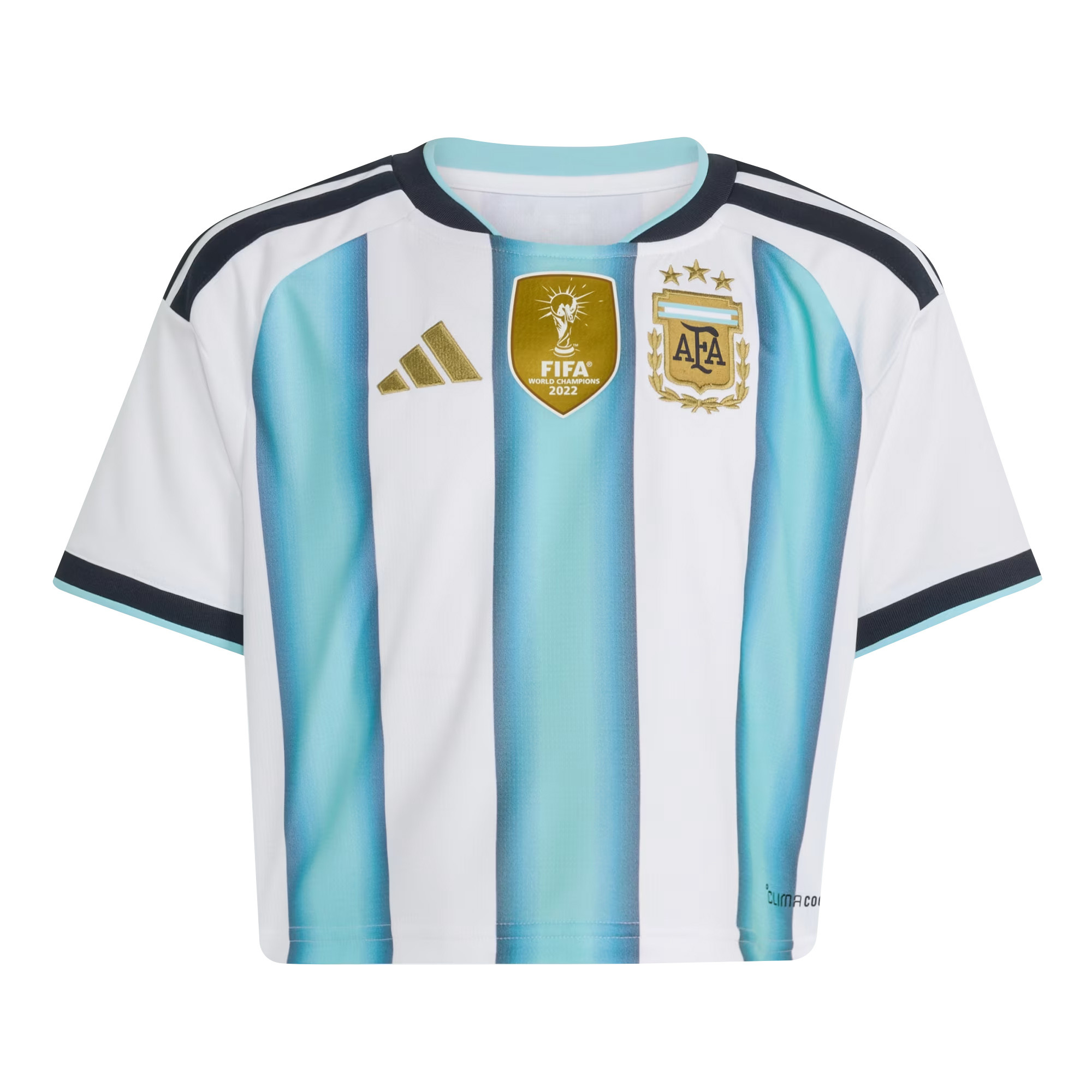 Argentina 2026 Home Women’s Cropped Jersey - White - Jersey Teams