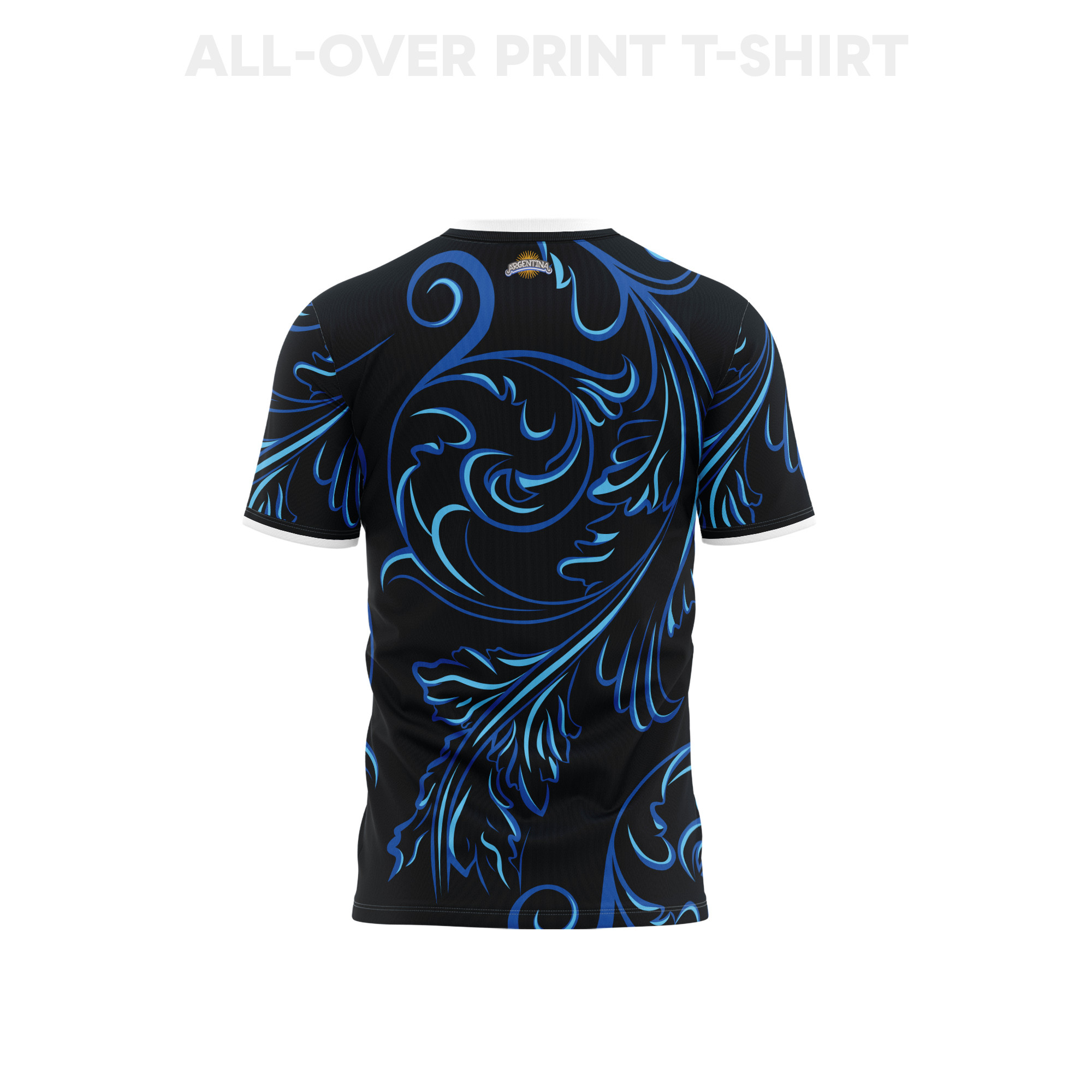 Argentina 2026 Youth Away 3D T-shirt Fully Printed – Black - Jersey Teams