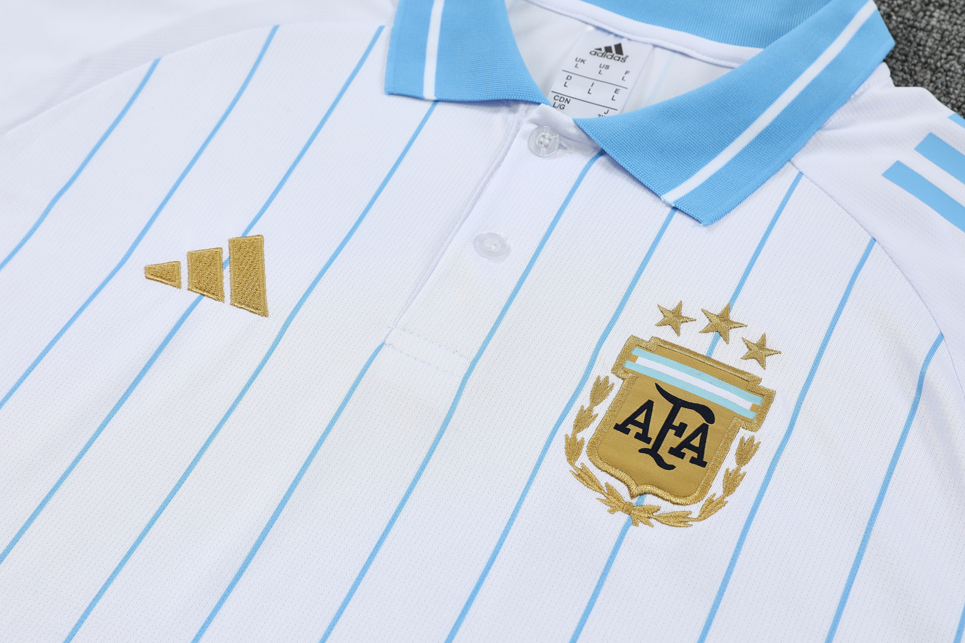 Argentina 2026/27 Men Soccer Polo Training Tracksuit Set – White - Jersey Teams