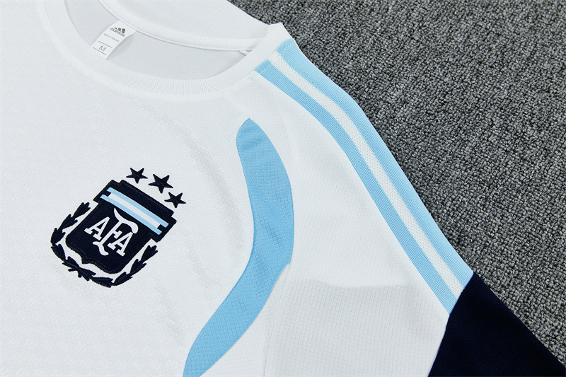 Argentina National Team 2026 World Cup Training Shorts Set – White - Jersey Teams