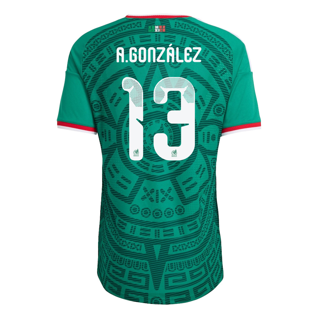 Armando González 13 Mexico National Team 2026 Home Jersey - Green, Men - Jersey Teams