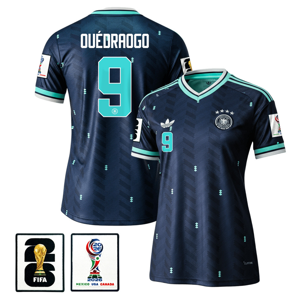 Assan Ouédraogo 9 Women’s Germany National Team 2026 Away Jersey – Navy – Jersey Teams