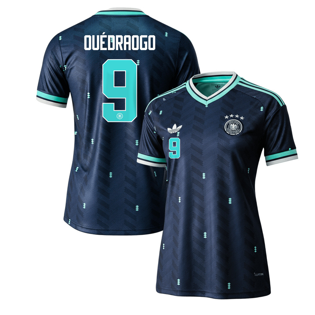 Assan Ouédraogo 9 Women's Germany National Team 2026 Away Jersey - Navy - Jersey Teams