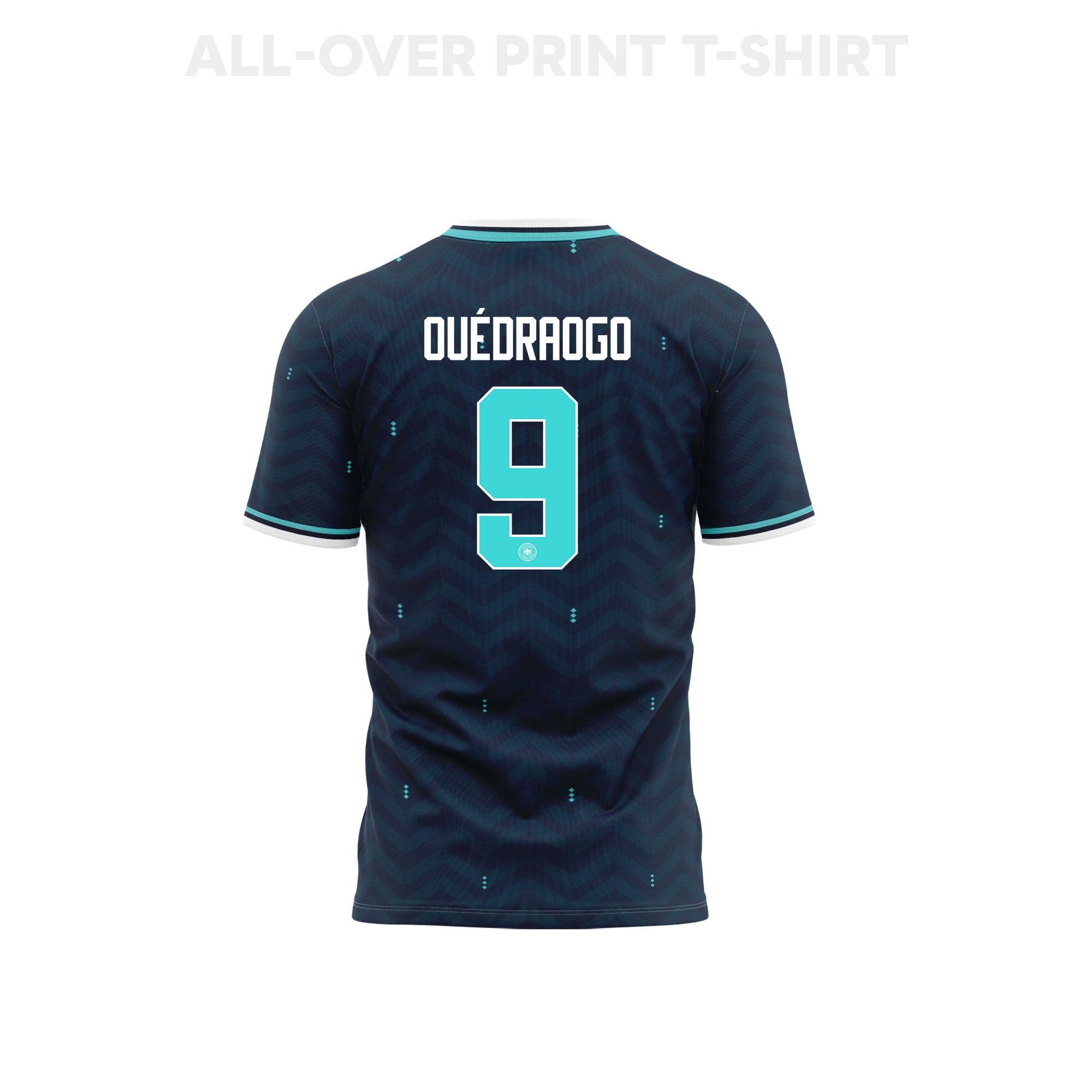 Assan Ouédraogo 9 Youth Germany 2026 Away 3D T-shirt Fully Printed – Navy - Jersey Teams