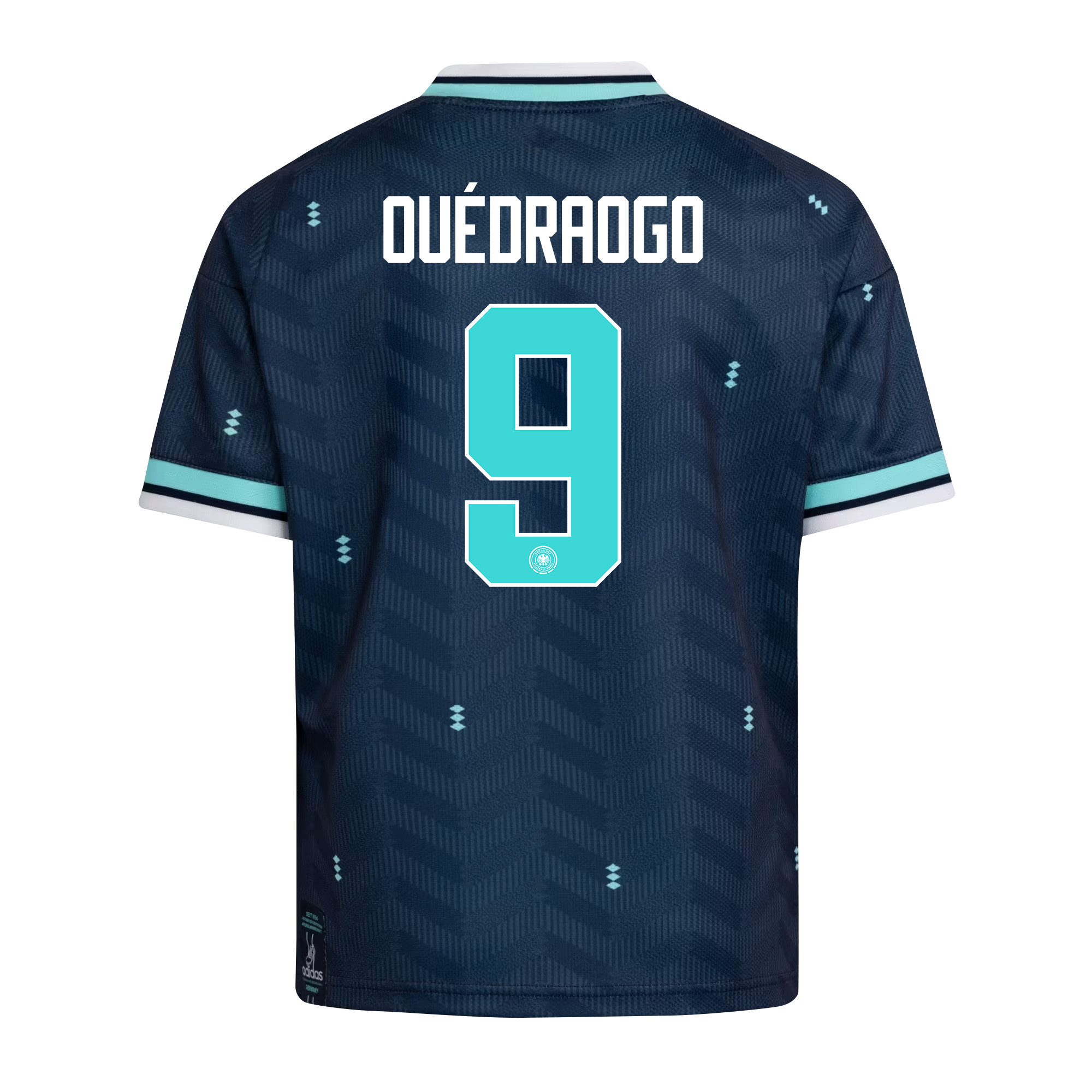 Assan Ouédraogo 9 Youth Germany National Team 2026 Away Jersey - Navy - Jersey Teams