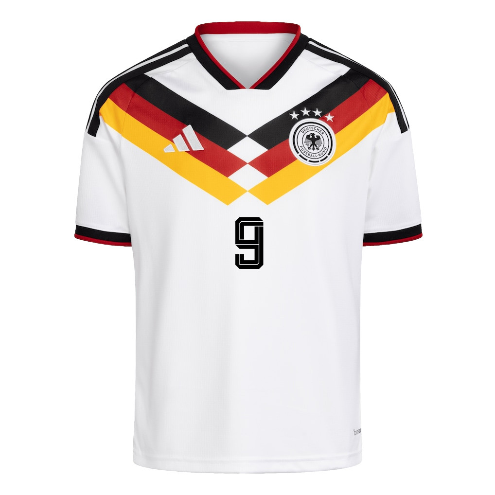 Assan Ouédraogo 9 Youth Germany National Team 2026 Home Jersey - White - Jersey Teams