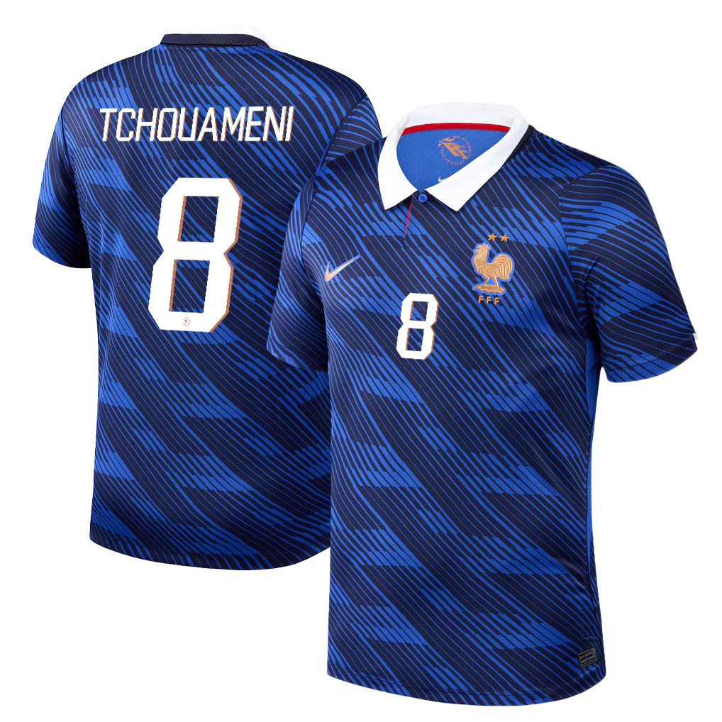 Aurélien Tchouaméni 8 France National Team 2026 Home Jersey - Blue, Men - Jersey Teams
