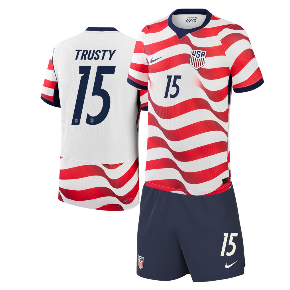 Auston Trusty 15 USMNT 2026 Home Men Jersey & Shorts Set - Jersey Teams