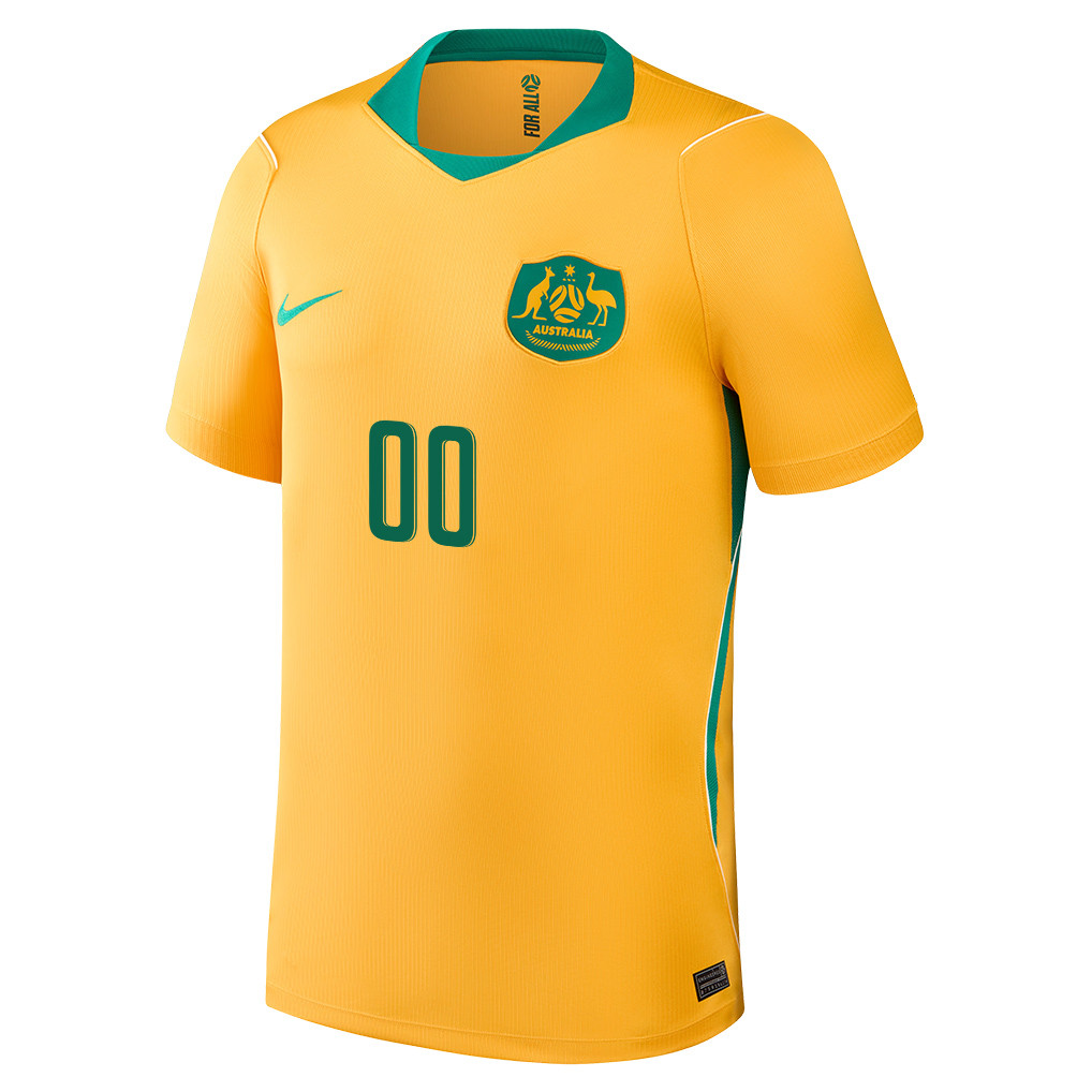 Australia National Team 2026 Personalized Home Jersey - Yellow, Men - Jersey Teams