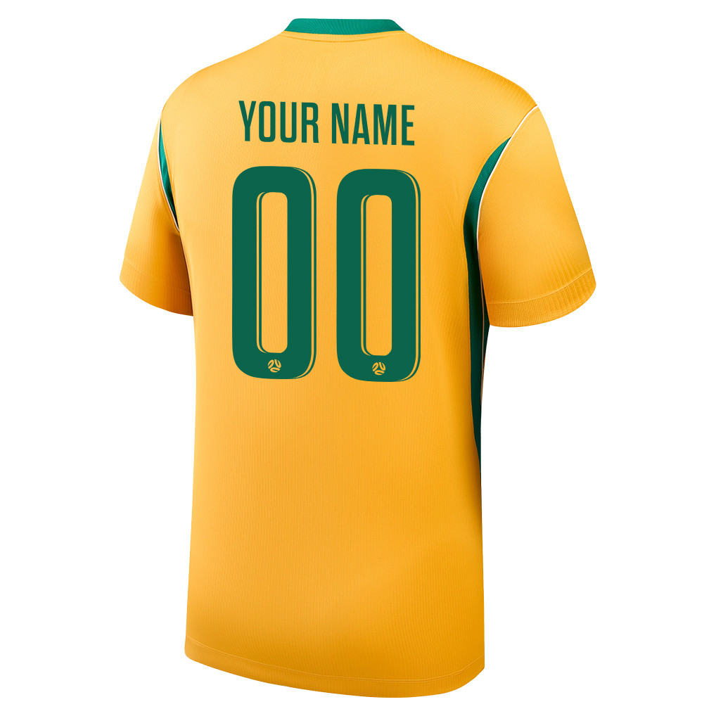 Australia National Team 2026 Personalized Home Jersey - Yellow, Men - Jersey Teams