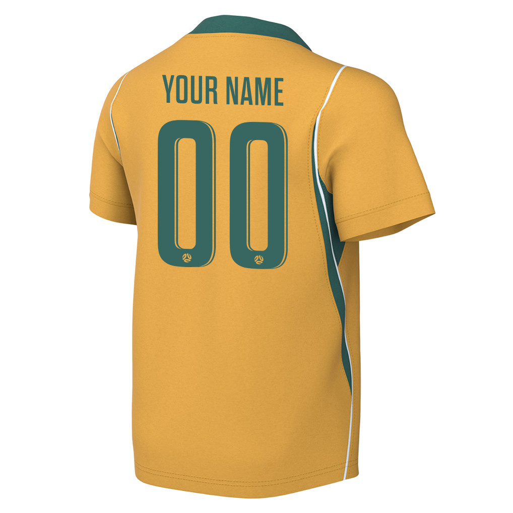 Australia National Team 2026 Youth Personalized Home Jersey - Yellow - Jersey Teams