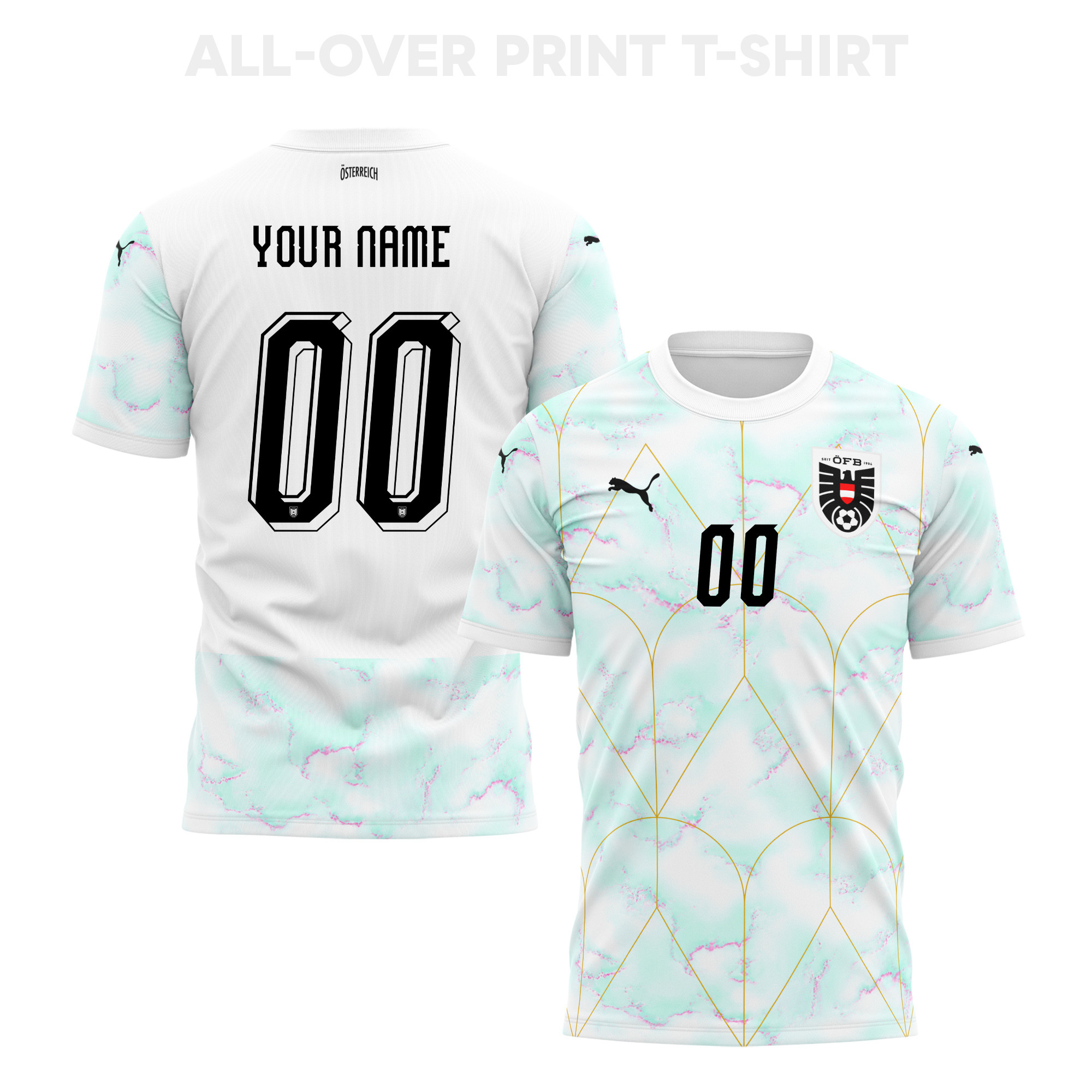 Austria 2026 Away 3D T-Shirt Fully Printed – Personalized – Unisex, White - Jersey Teams