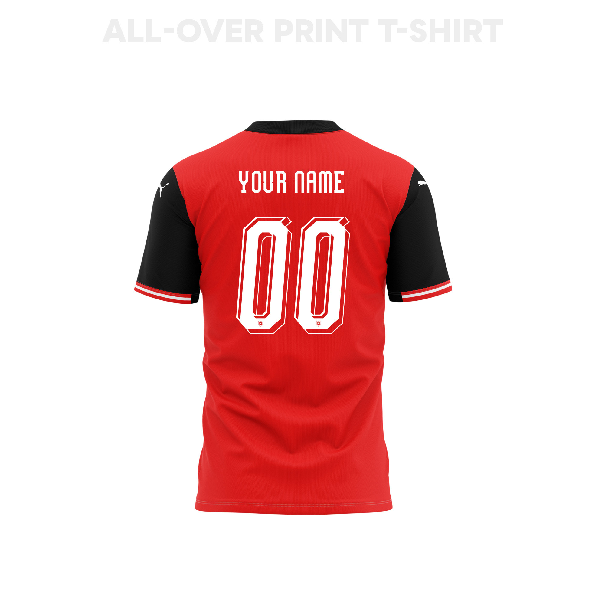 Austria 2026 Home 3D T-Shirt Fully Printed – Personalized – Unisex, Red - Jersey Teams