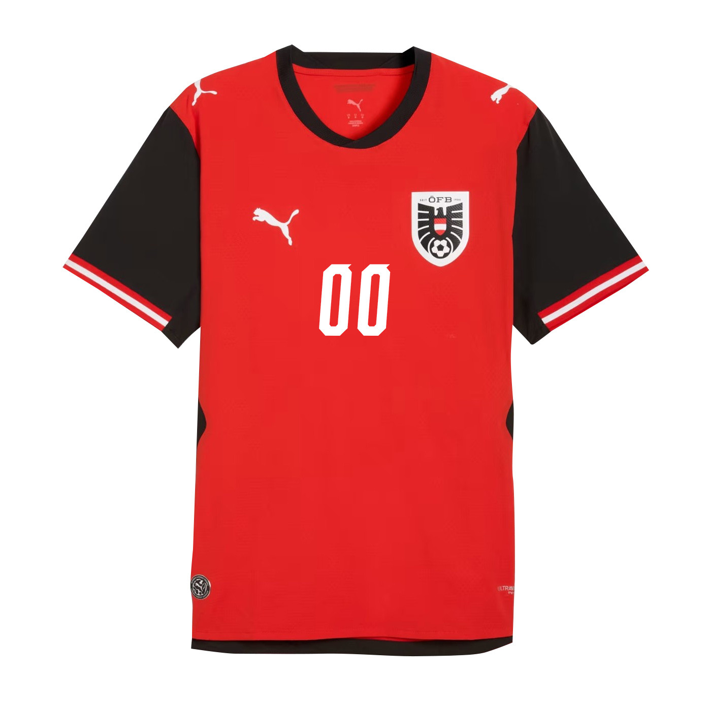 Austria National Team 2026 Youth Home Jersey - Personalized - Red - Jersey Teams