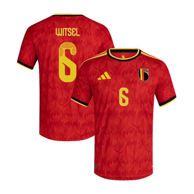 Axel Witsel 6 Belgium National Team 2026 Home Jersey - Red, Men - Jersey Teams