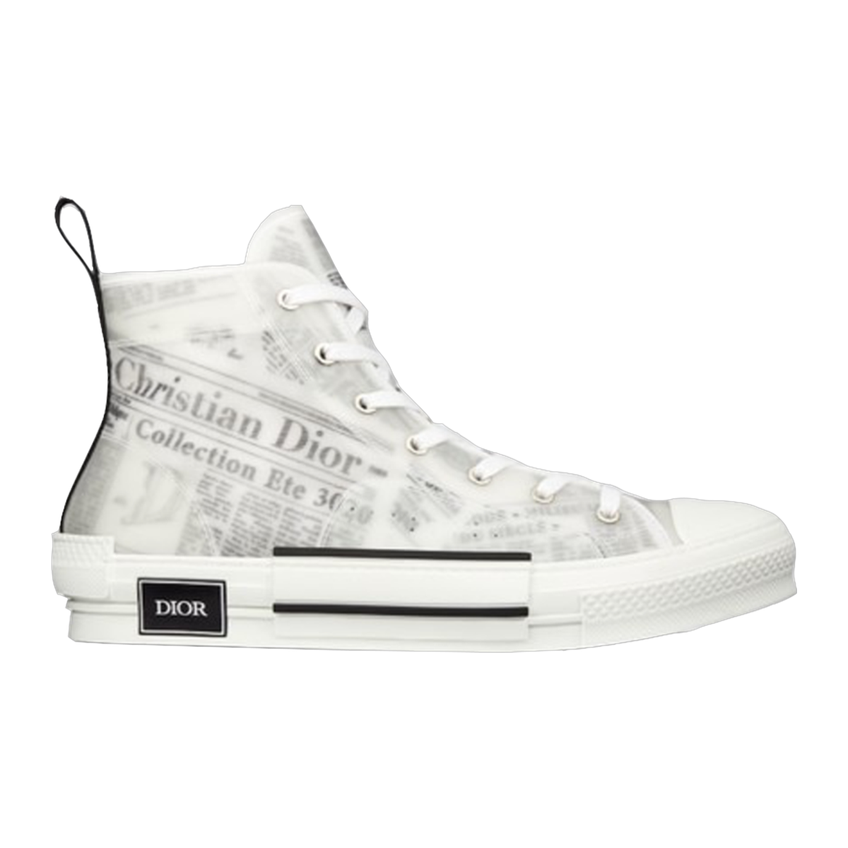 B23 High Top Logo Oblique Newspaper Monogram