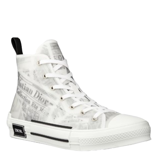 B23 High Top Logo Oblique Newspaper Monogram