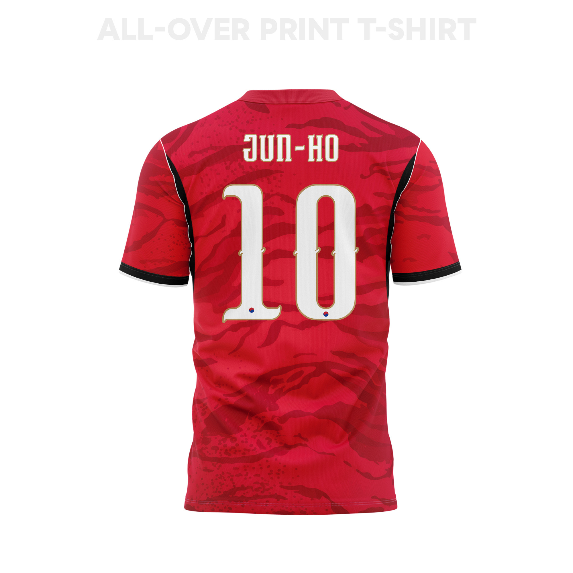 Bae Jun-ho 10 South Korea 2026 Home 3D T-Shirt Fully Printed – Unisex, Red - Jersey Teams