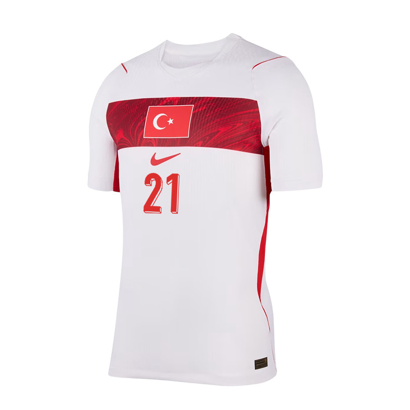 Baris Alper Yilmaz 21 Turkey National Team 2026 Away Jersey - White, Men - Jersey Teams