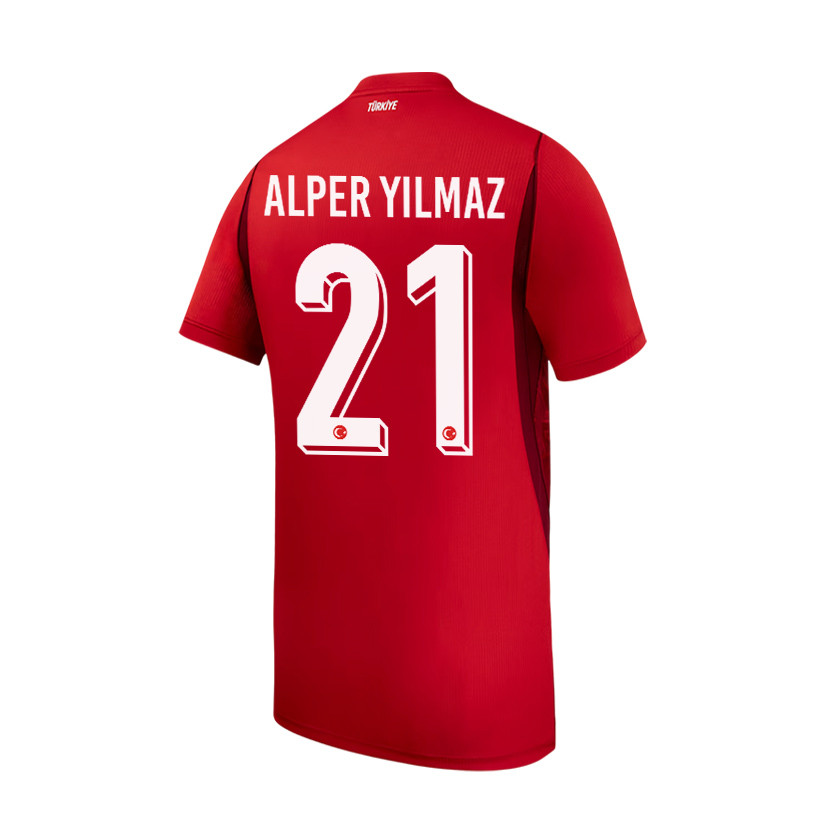 Baris Alper Yilmaz 21 Youth Turkey National Team 2026 Home Jersey - Red - Jersey Teams
