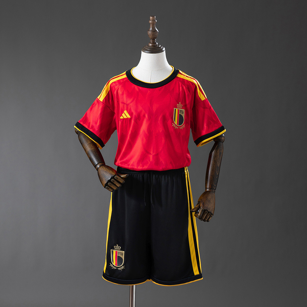Belgium National Team 2026 World Cup Home Youth Kit - Children Soccer Set - Jersey Teams