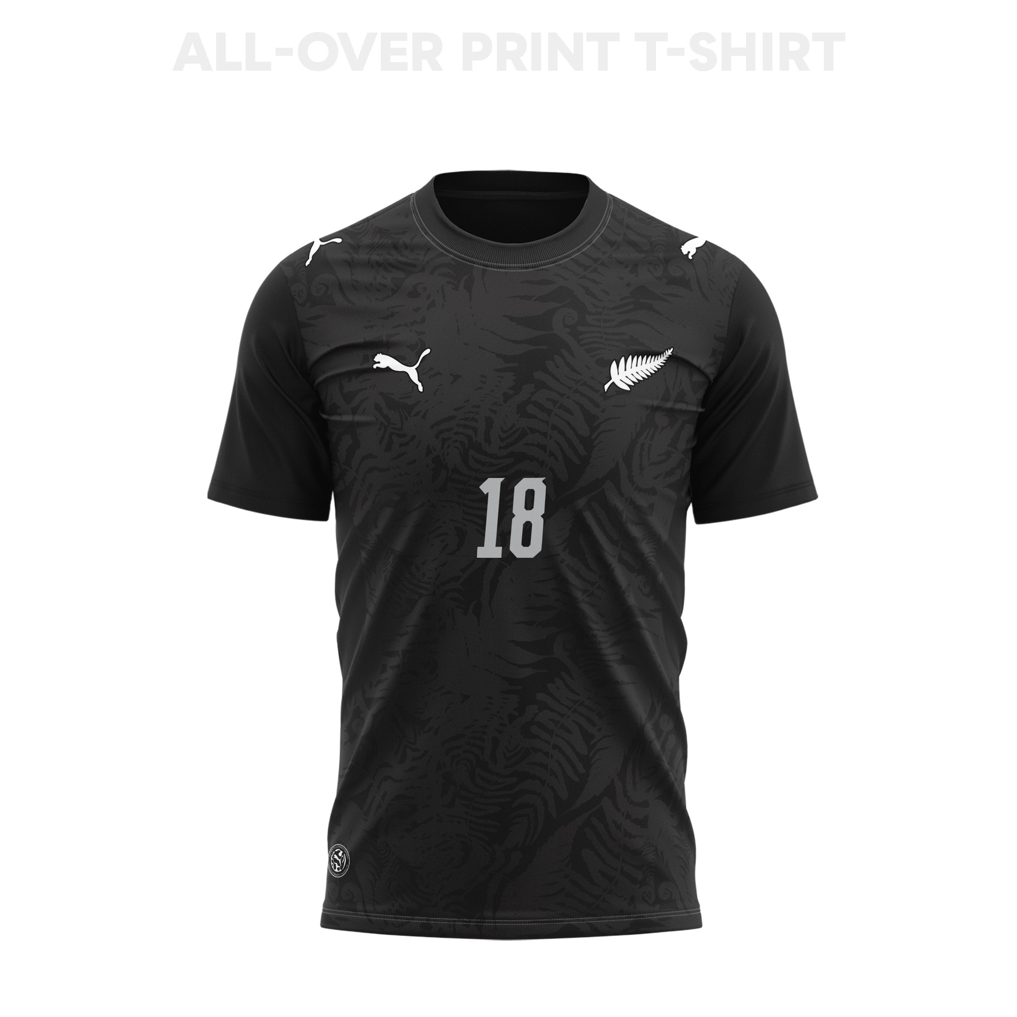 Ben Waine 18 New Zealand 2026 Home 3D T-Shirt Fully Printed – Unisex, Black - Jersey Teams