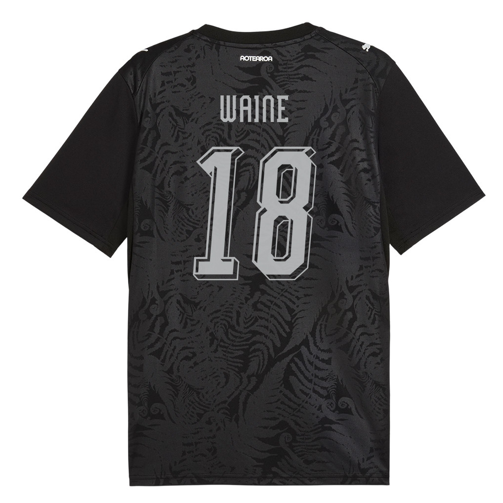 Ben Waine 18 New Zealand National Team 2026 Home Jersey - Black, Men - Jersey Teams