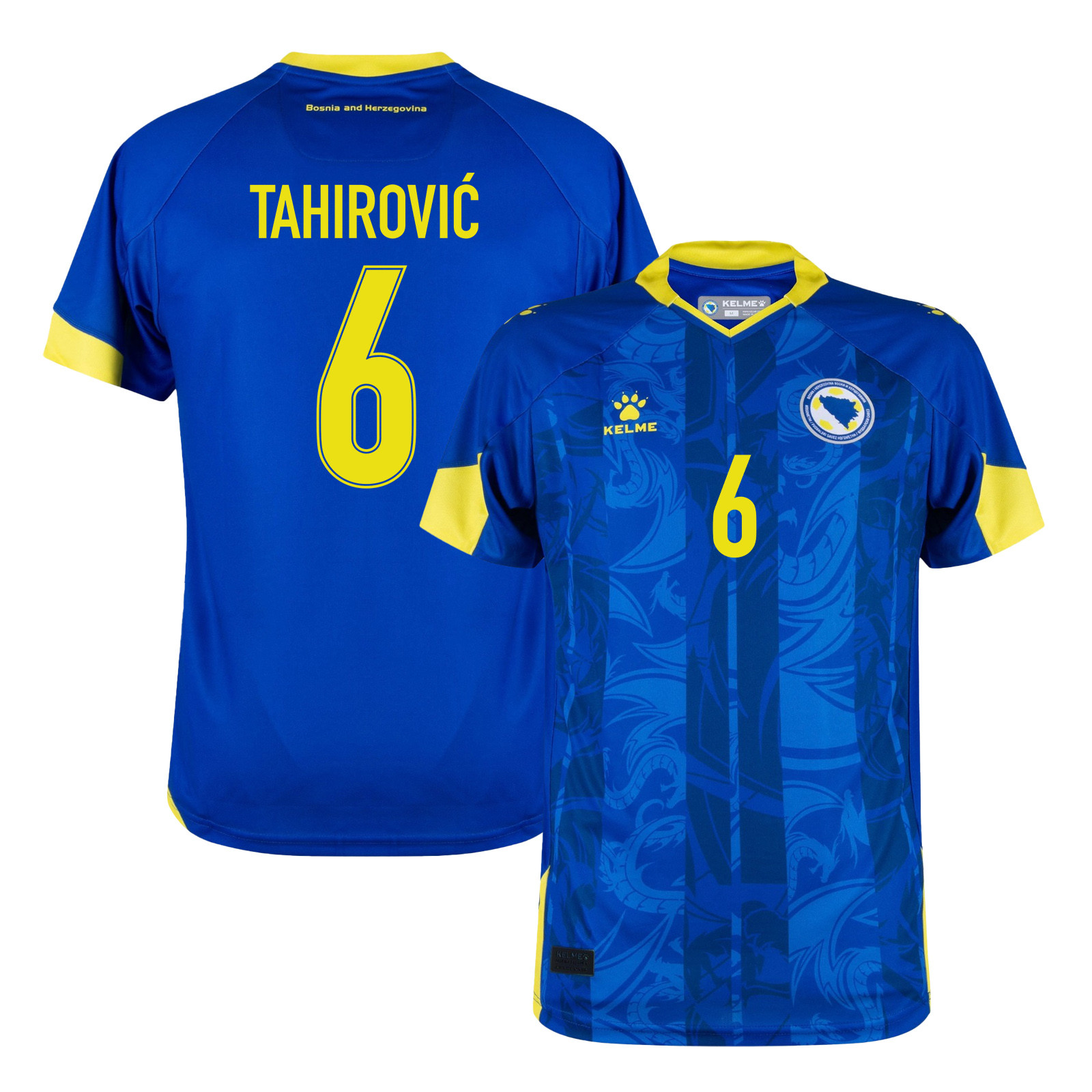 Benjamin Tahirović 6 Bosnia and Herzegovina 2026 Home Jersey - Blue, Men - Jersey Teams