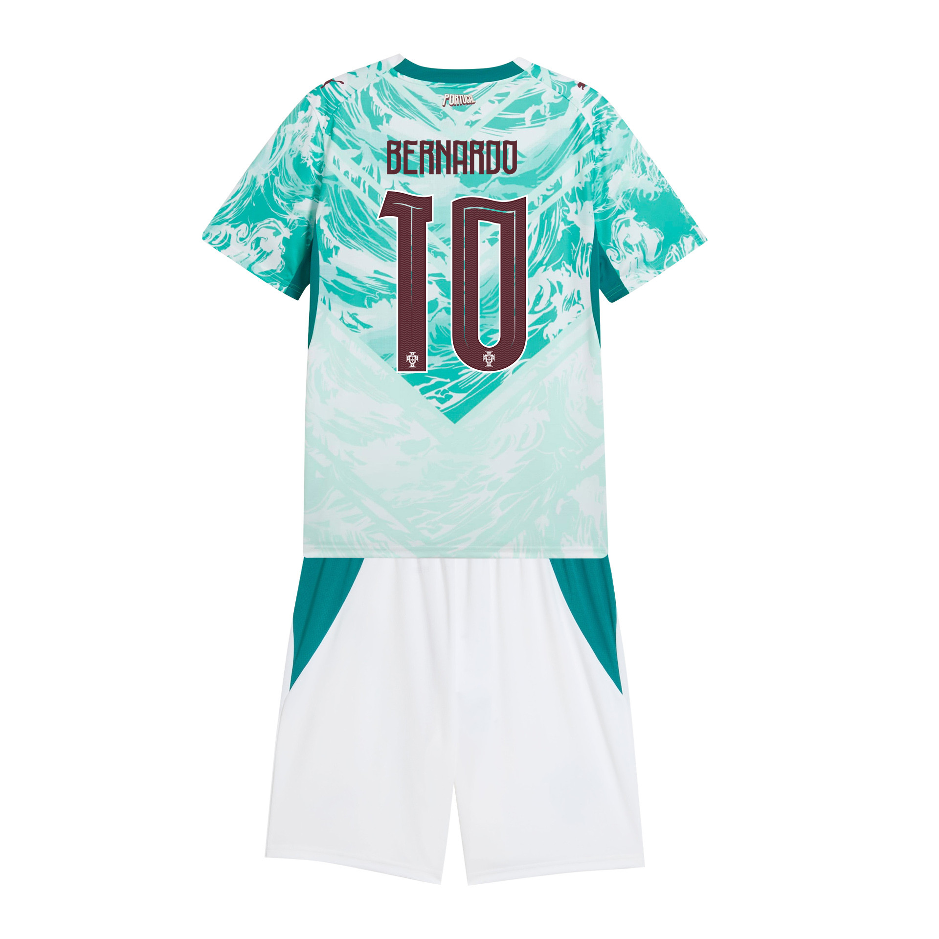 Bernardo Silva 10 Portugal 2026 Away Men Jersey & Shorts Set – White - Jersey Teams