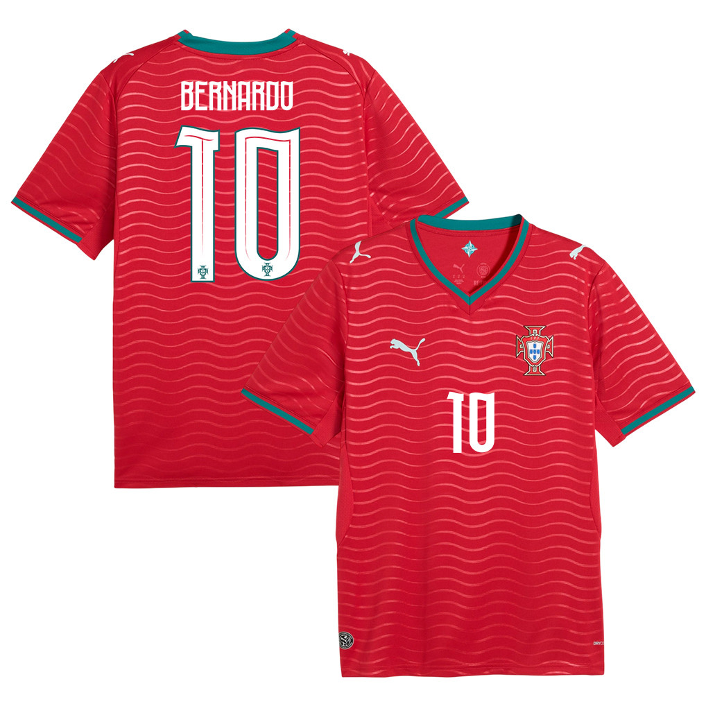Bernardo Silva 10 Portugal National Team 2026 Home Jersey - Red, Men - Jersey Teams