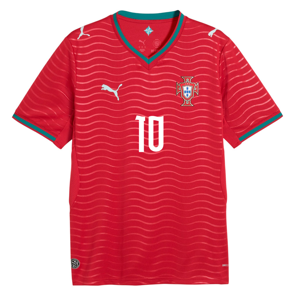 Bernardo Silva 10 Portugal National Team 2026 x World Cup Patch Home Jersey – Red, Men – Jersey Teams