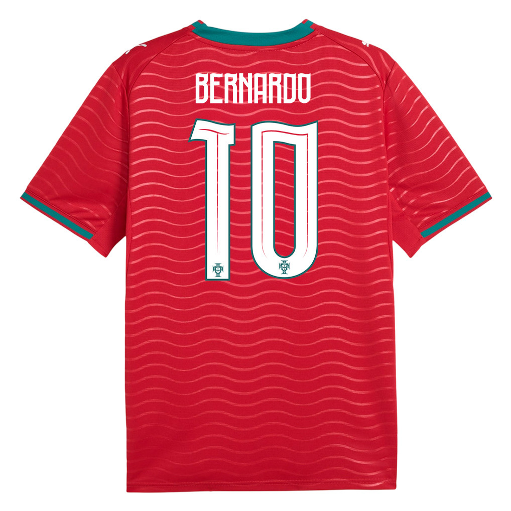Bernardo Silva 10 Portugal National Team 2026 x World Cup Patch Home Jersey - Red, Men - Jersey Teams