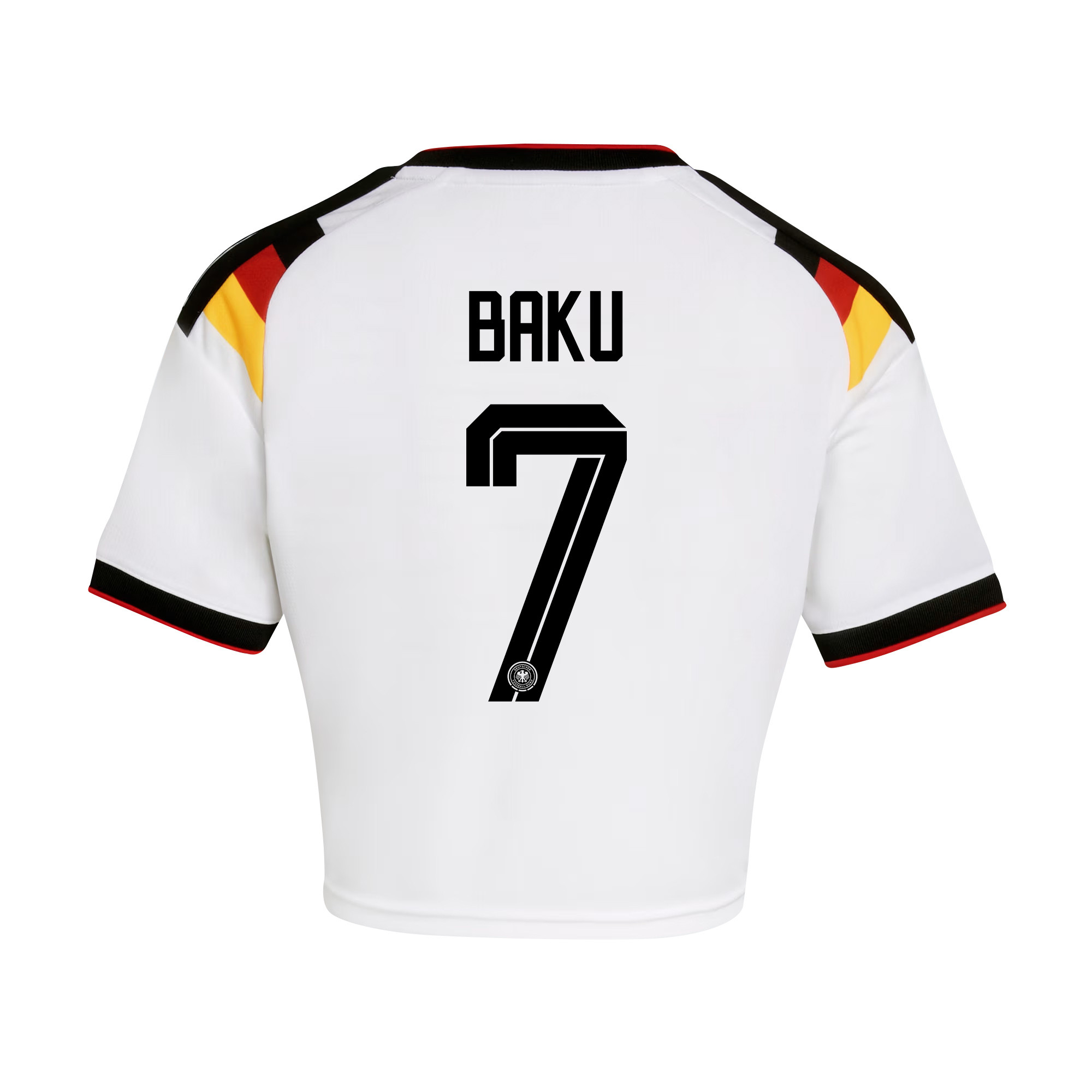 Bote Baku 7 Germany 2026 Home Women’s Cropped Jersey - White - Jersey Teams