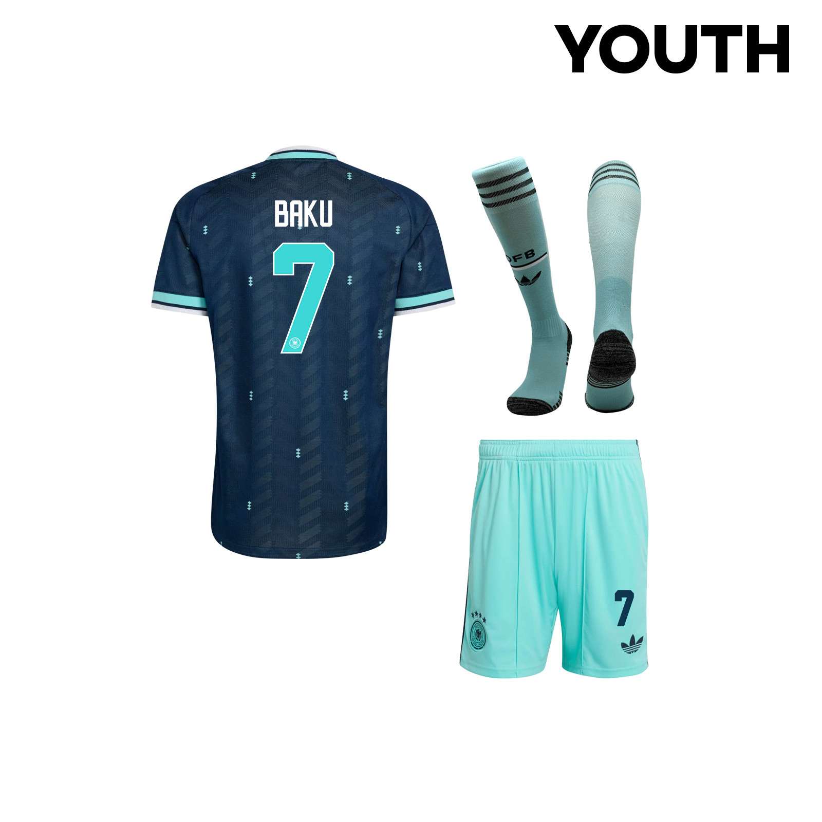 Bote Baku 7 Germany 2026 YOUTH Away Kit Set – Navy - Jersey Teams