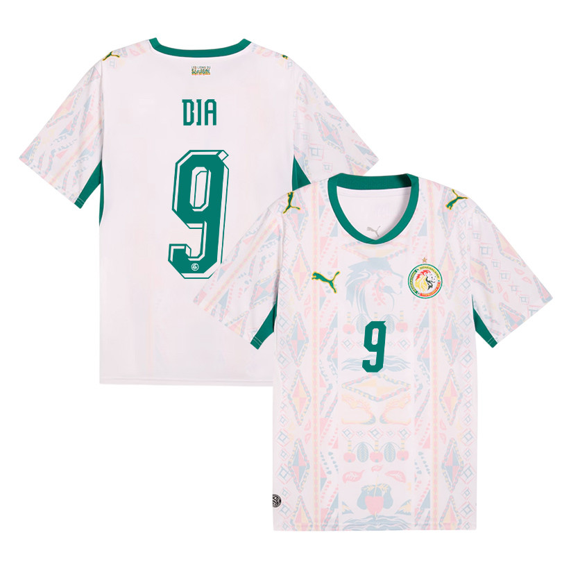 Boulaye Dia 9 Senegal National Team 2026 Home Jersey - Men, White - Jersey Teams
