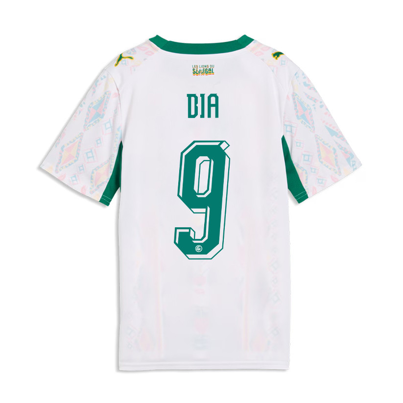 Boulaye Dia 9 Youth Senegal National Team 2026 Home Jersey - White - Jersey Teams