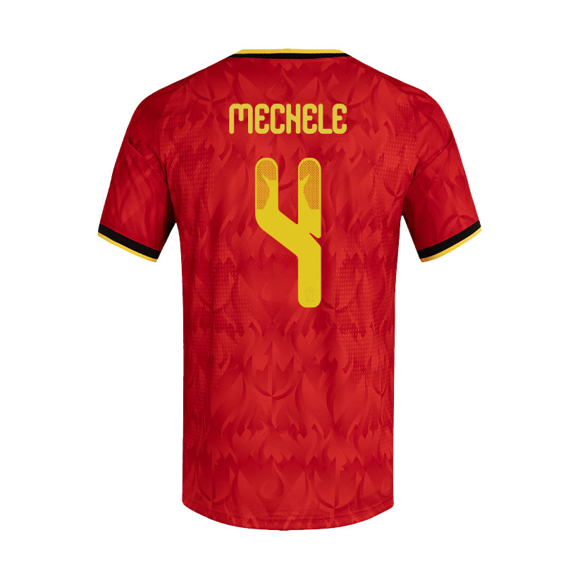 Brandon Mechele 4 Belgium National Team 2026 Home Jersey - Red, Men - Jersey Teams