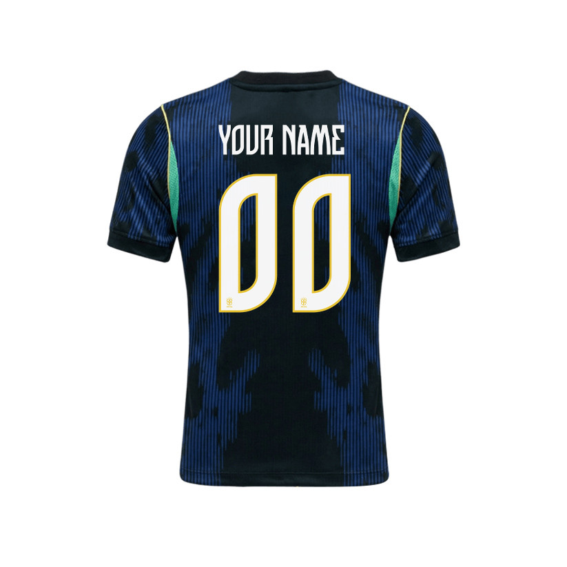 Brazil 2026 YOUTH Away Jersey & Shorts Set - Personalized - Blue - Jersey Teams